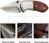 STARDW Mini Folding Pocket Knife - Cool Damascus Pocket Knife, EDC for Camping, Hiking, Gift for Men and Women