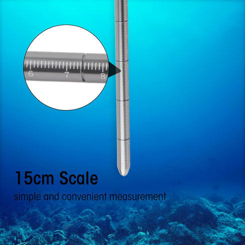 Aluminium Alloy Diving Pointer Stick for Lobster Tickle - Gray