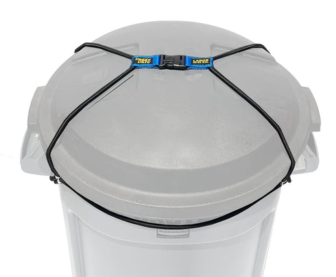 Large Trash Can Lock for 45 Gallon Cans, Bungee Cord Design for Easy Install, Perfect for Dogs and Raccoons