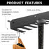 Wall Mount Baseball Bat Rack, Holds 16 Bats, Heavy Duty Organizer for Home Gym Sports Equipment