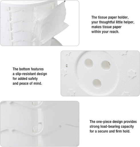 7 330.7lb Pilipane Retractable Portable Toilet Foldable Travel Toilet Level Adjustable Height Camping Portable Potty