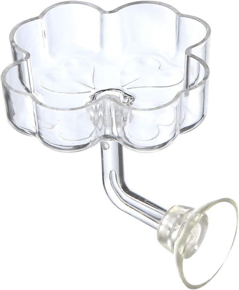 Acrylic Mini Clover Shaped Feeding Dish for Shrimp/Small Fish in Aquarium