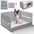 HQ4US 4LEGS Dog Litter Box, Pee Pad Holder Foldable, Indoor Dog Potty