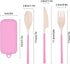 Reusable Utensils Set With Case, 4 Sets Collapsible Travel Cutlery Set for Adult Travel, Picnic, Camping or Birthday Use