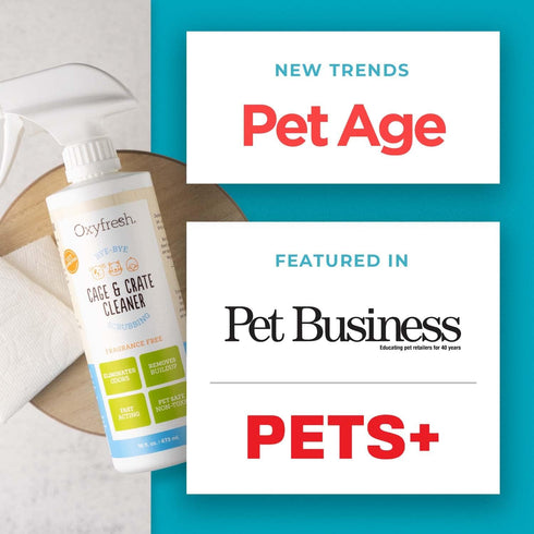 Oxyfresh Premium Crate & Cage Cleaner - Professional Odor Eliminator for Dog Crates and Small Animal Cages