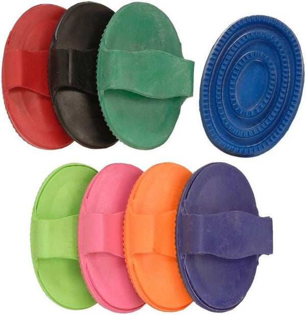 Large Rubber Curry Comb, Tough 1 - Royal Blue