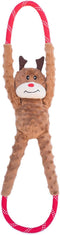 ZippyPaws RopeTugz Christmas Dog Toy, Plush Squeaky Holiday Gifts for Small & Medium Dogs