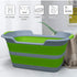 Multi-Functional Collapsible Pet Bathtub - Portable Indoor Outdoor Washing Tub for Small Pets, Green