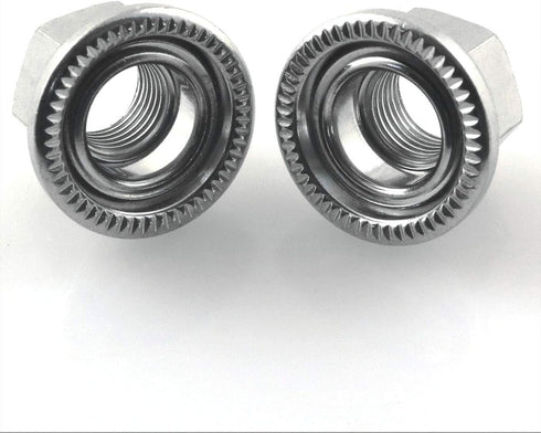 ZRM&E 4pcs M10 Bicycle Wheel Axle Nuts, 10mm Rear Wheel Screw, Nonslip Shaft for Mountain Bike and Road Vehicle