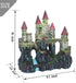 PINVNBY Aquarium Resin Castle Decoration, Fish Tank Driftwood Castle Hideouts, Red