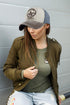 Vintage Baseball Cap, Fashion Rivets Cross Letters Denim Cotton Frayed Edge Sunhat Adjustable Unisex