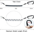 Heavy Duty Fishing Lanyard, Retractable Coiled Tether with Carabiner for Pliers, Boating, Tools