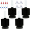 ALEGI 4pcs Bio Sponge Filter for Small Aquarium with Suction Cups, Check Valves for 5-20 Gal Fish Tank (Up to 10 Gallon)