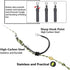 YOTO Carp Fishing Hair Rigs - 24 Pcs High Carbon Steel Curved Barbed Hooks with Swivels and Boilies