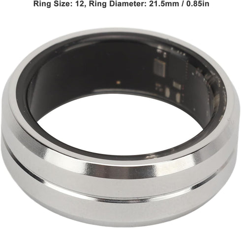 Smart Ring Health Monitor | Fitness Sleep Heart Rate, Step Counting, IP68 Waterproof Smart Health Ring for Men Women,