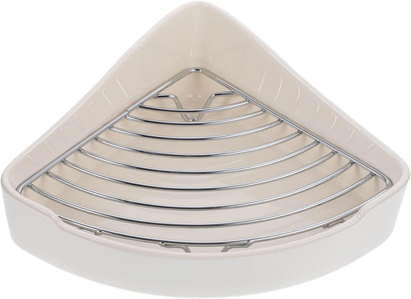 FUTUREORYY Ceramic Bunny Litter Box for Small Animals Triangle Potty Non-Slip Mat for
