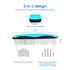 ROPO Dog Comb, Pet Grooming Comb for Cats, Removes Matted Fur, Non-Slip Comfort Grip Handles, Blue (Plastic Rubber