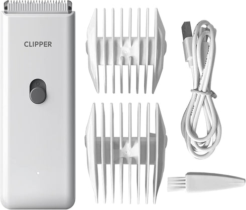 Trimmer AP005, Handy Dog Cat Clippers - Professional Cordless Grooming Tools - Low Noise Pet Hair Kit, White
