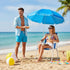 NAICKUC 265 Lbs Beach Chair with Sun Umbrella, Folding Camping Chair, Portable Chair, for Beaches, Camping, Lawns