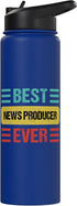 News Producer Shirts & Gifts News Producer Stainless Steel Insulated Water Bottle