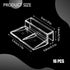 16 PCS 8mm Acrylic Aquarium Cover Clip, Clear Fish Tank Glass Cover Clip Support Holder Universal Lid Clips for Rimless Aquariums