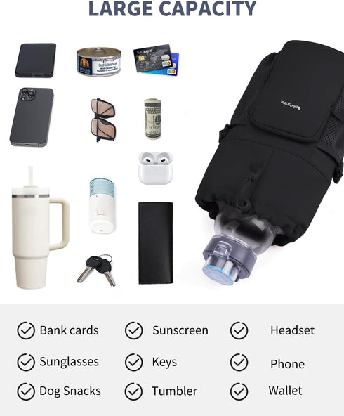 sportsnew 32/42/64oz 30/40oz Large Water Bottle Bag for Water Bottle,Water Bottle Holder Carrier with Strap for Tumbler