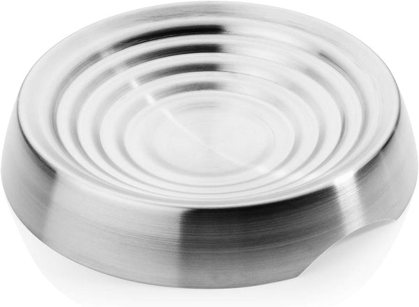 CatGuru Cat Bowls, Whisker Stress Free Food Bowl, Non-Slip Shallow Dish for Feeding & Watering Supplies, Stainless Steel