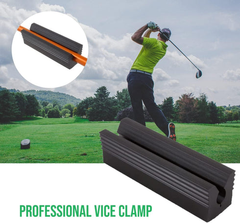 Wedge Guys Rubber Vise Clamp & Kit, Retractable Hook Blade for Regripping Golf Clubs