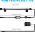 GreenSun Fish Tank Aquarium Light, Submersible LED Lamp, 15 Inch Waterproof Strip with APP Control