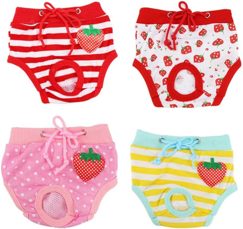 MERRYHAPY Comfortable Pet Safety Pants for Dogs and Cats Washable Dog Diapers with High Absorbency Sanitary