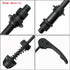 Free-fly MTB Quick Release Bicycle Hub, 1 Pair, Road Mountain Bike Front & Rear Axle Hollow Shaft Set with Standard