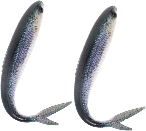 3D Soft Bionic Sea Fishing Lure Pair for Saltwater Tuna Fishing, Reusable