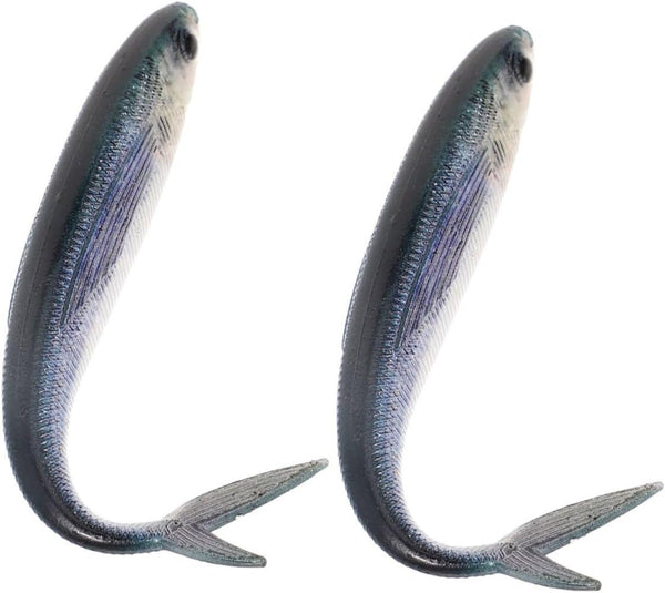 3D Soft Bionic Sea Fishing Lure Pair for Saltwater Tuna Fishing, Reusable
