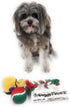 Christmas Stocking for Dogs with Squeaky Newspaper Toy, Boot Toy, Tennis Ball, and Knotted Rope