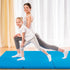6 2 2 Inches GYMAX Folding Gymnastics Mat, FT x FT x Exercise Mat w/Carrying Handles, Waterproof PU Leather, Hook