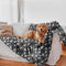 Waterproof Dog Blanket, Super Soft Warm Fluffy Pattern Printing Facecloth, Washable Outdoor Pet Blanket for Large Dogs