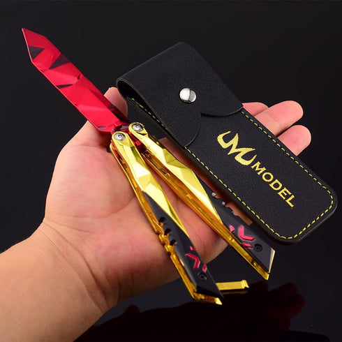 Superbuybox Game Sword Karambit Knife Martial Arts Game Collection Keychain Desk Decoration Backpack Pendant Gift (Champion 2022 Knife)