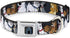 Buckle-Down Dog Collar Seatbelt Buckle Disney Dogs Group Collage Paws Gray Black, 1.5 Inch Wide - Fits 16 to 23 Inches