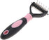 GLOGLOW Pet Grooming Brush, Shedding Brush Tool, Dematting Rakes, Fur Knot Cutter for Long and Short Hair Dogs and Cats