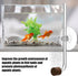 DONGKER Aquarium CO2 Diffuser, Acrylic Fish Tank Atomizer with Suction Cups for 4mm I.D. CO2 Tube