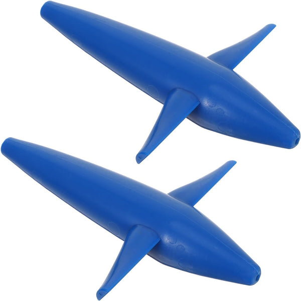 Ciieeo 2pcs Trolling Bird Teaser Lures Blue Aircraft Shape Sea Fishing Tackle
