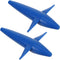 Ciieeo 2pcs Trolling Bird Teaser Lures Blue Aircraft Shape Sea Fishing Tackle