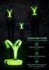 LED Reflective Running Vest, USB Rechargeable Light Up Gear with Chest Phone Holder for Night Walking, Adjustable for