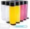 HWASHIN 12 Pack 12oz Glass Water Bottles, 350ml Empty Glass Drink Bottles with