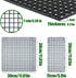 8 Pieces 5.9x11.8in Aquarium Grid Plastic, Fish Tank Divider for DIY Filtration and Bottom Protection.