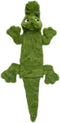 Best Pet Supplies 2-in-1 Stuffless Squeaky Dog Toys, Soft Durable Fabric for Indoor Play, Alligator, Large