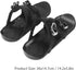 VGEBY Mini Ski Skates, Short Thin Ski Skates Attach to Skis Boots for Outdoor Winter Skiing, Black One Size