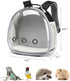 Small Animal Carrier Backpack - Space Capsule Bubble Window Carrier for Lizard & Guinea Pig (Black)