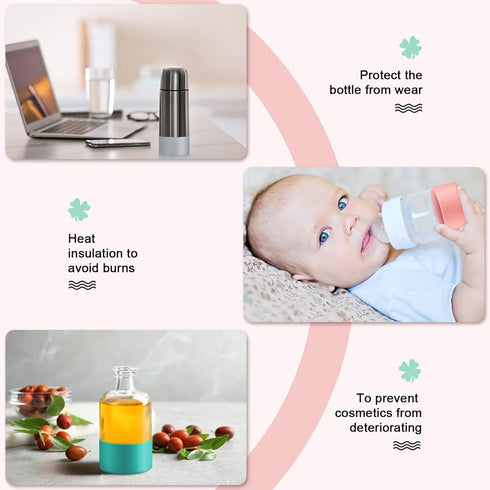3 16 oz 12 24 oz Honeydak Pieces Silicone Sleeve Silicone Bottle Boot Bottom Base Accessories for Spray Anti Slip