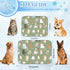imiBBWQu Summer 27" 22" Dog Cooling Mat Cute Cats Green White Dog Cooling Mat Pad Washable Pad for Outside Beds